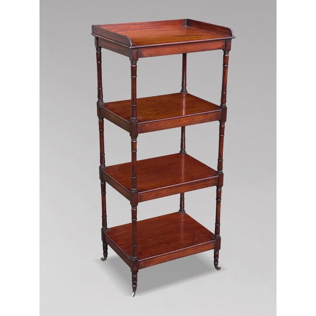 George IV Mahogany Whatnot Music Stand, 1820s For Sale - Image 6 of 11