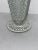 Vintage Indiana Glass Diamond Point Clear Footed 8" Trumpet Bud Floral Flower Vase Excellent condition, No cracks or...