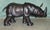 Exceptionally rare and quite monumental Liberty's of London leather rhinoceros footstool, measuring an impressive 109cm...