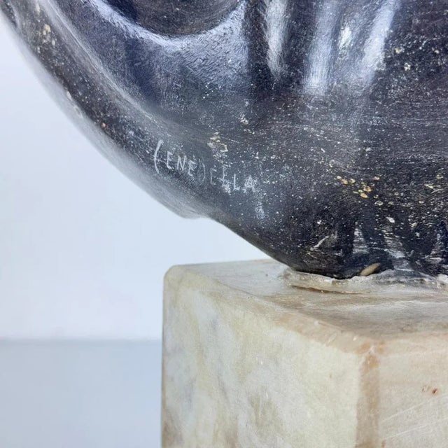 Pietro Cenedella, Abstract Head Sculpture, 1960s-1970s, Marble For Sale - Image 14 of 17