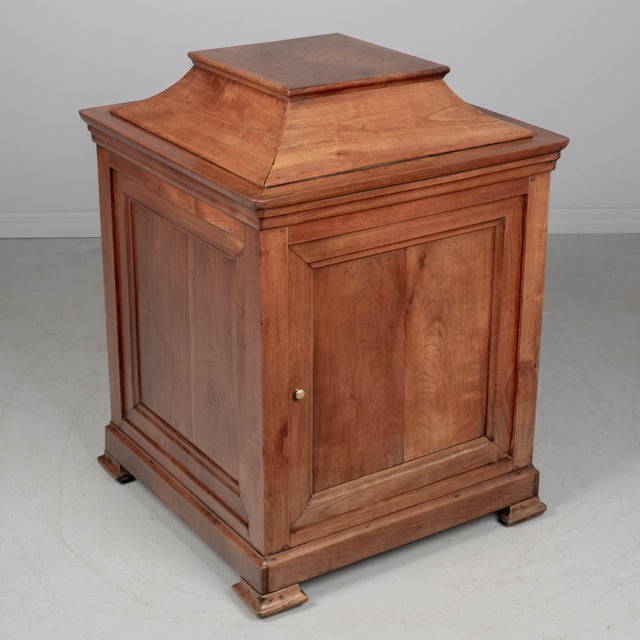 French 19th Century Louis Philippe French Pedestal Cabinet For Sale - Image 3 of 12