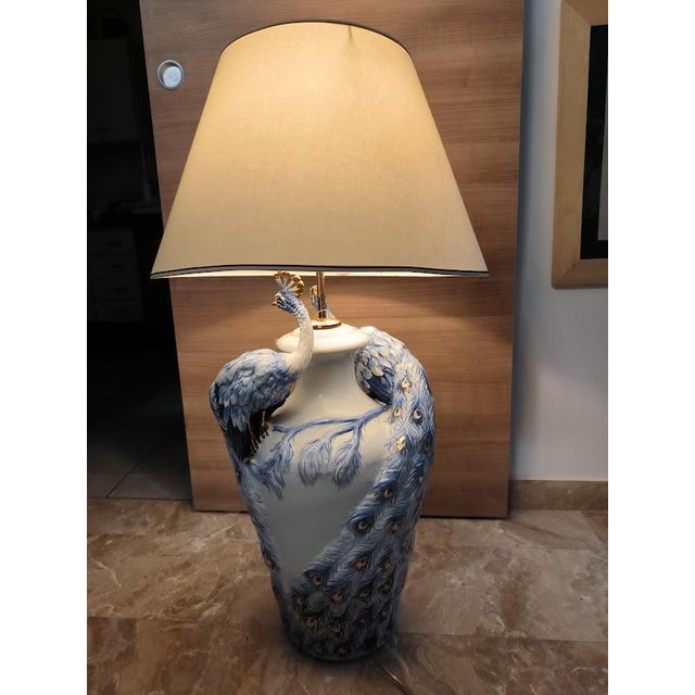 Capodimonte Porcelain Lamp, Italy, 1970s For Sale - Image 9 of 13