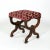 Late 19th Century Carved Mahogany Curule Form Upholstered Stool With New Velvet Upholstery English, Circa 1890 For Sale - Image 5 of 8