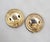 Gold Vintage 1950s Signed Hattie Carnegie Round Goldtone Clip Earrings - 2 Pieces For Sale - Image 8 of 10