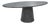 Matthew Izzo Home Jefferson Oval Black Cerused Oak Dining Table on Pedestal Base For Sale