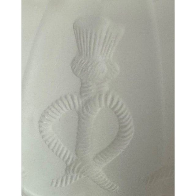 Glass Vintage Frosted Glass Nautical Light Shade – Scalloped Shell Form With Rope Motif, Coastal Sconce or Flush Mount Globe For Sale - Image 7 of 10