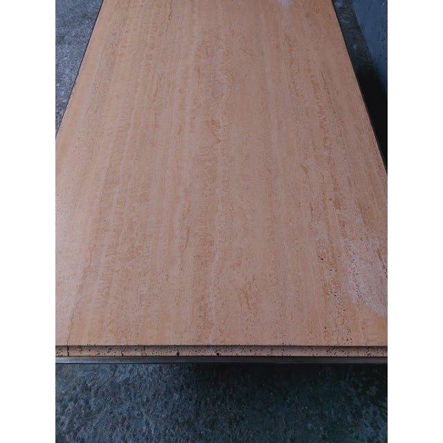 Vintage Travertine Coffee Table For Sale - Image 13 of 18