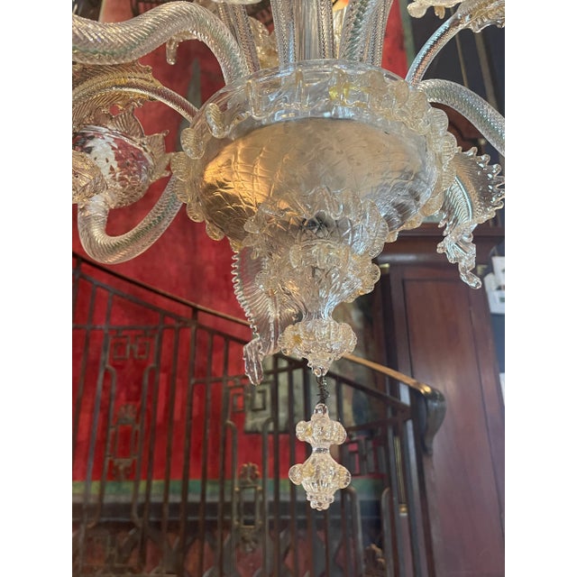 Murano Chandelier, by Venini & Co. For Sale In New York - Image 6 of 9
