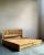 Wood Vintage Coastal Sunburst Rattan King Platform Bed For Sale - Image 7 of 8