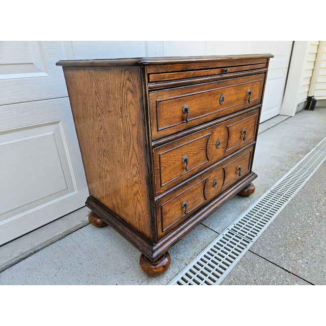 Vanguard Furniture English William and Mary Style Three Drawer Chest or Side Table For Sale - Image 4 of 15