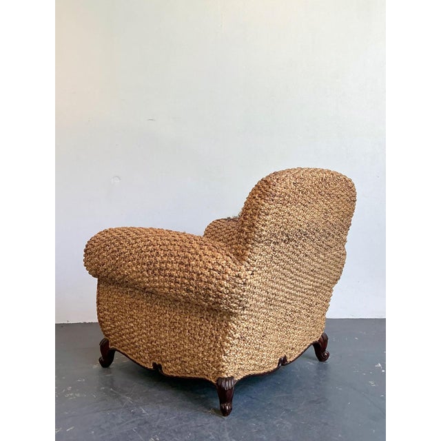 Vintage Ralph Lauren Organic Modern Woven Seagrass Club Chair For Sale - Image 9 of 16