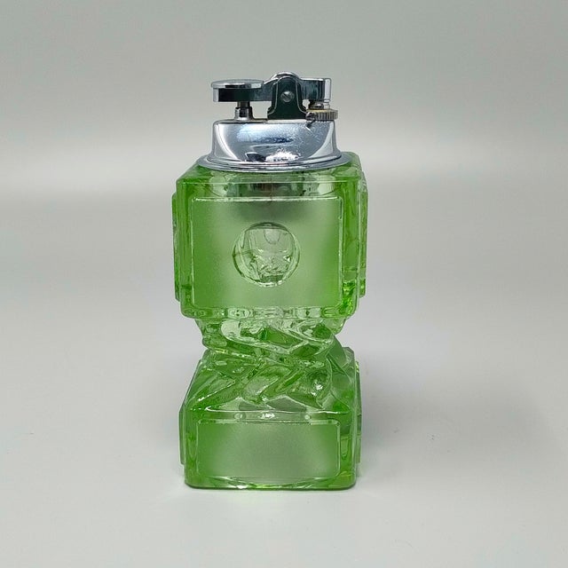 Vintage Italian Green Smoking Set by Antonio Imperatore, 1970s, Set of 2 For Sale - Image 4 of 8