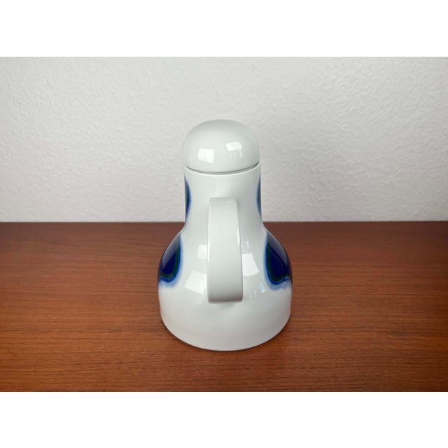 Vintage German Blue and White Ceramic Tea or Coffee Pot Model 677/3 from Fürstenberg, 1970s For Sale - Image 14 of 18