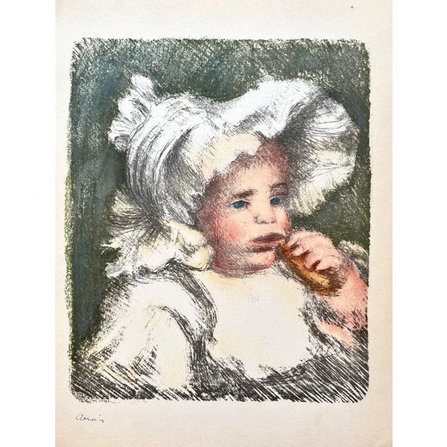 1951 Pierre-Auguste Renoir Lithograph 6 l'Enfant Au Biscuit For Sale