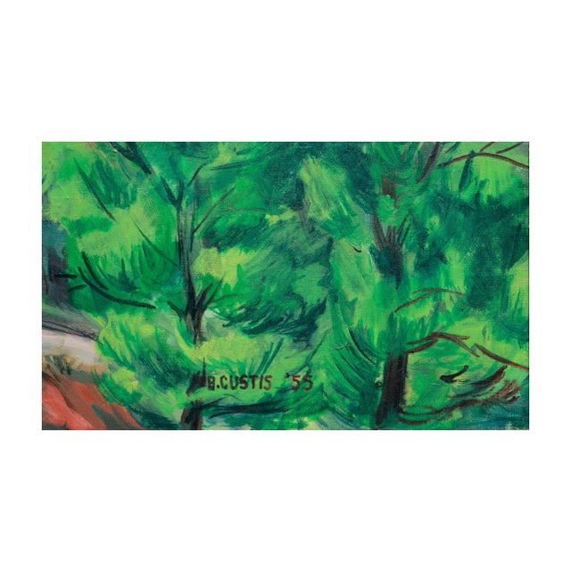 Bob Custis Mid-Century Impressionist South Coyote Buttes, Arizona Landscape 1955 For Sale - Image 4 of 5