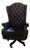 Vintage Large Swivel Leather Executive Office Chair For Sale
