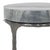 Spritely Home Castiel Hammered Side Table in Grey Marble For Sale - Image 4 of 8