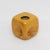 Goldenrod Ceramic Cube Vase from Bertoncello Ceramiche, 1960s For Sale - Image 8 of 10