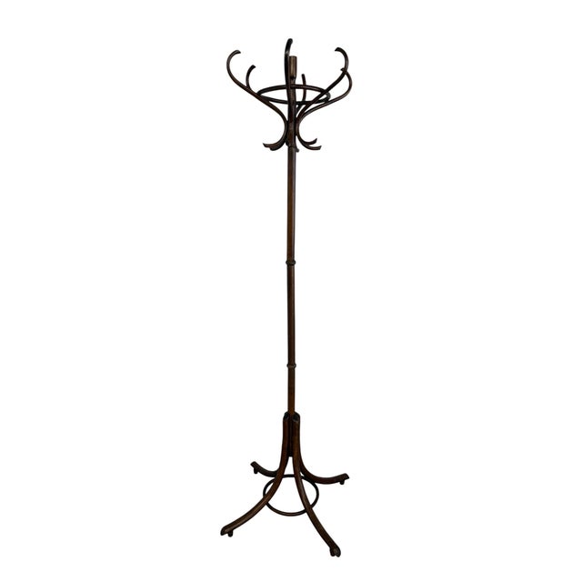 Antique Handcrafted Bentwood Coat Rack and Hat Stand by Michael Thonet, 1900 For Sale - Image 10 of 10