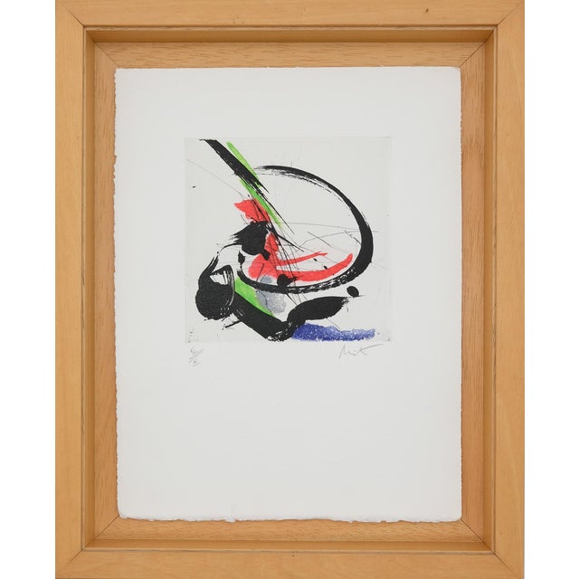 Jean Miotte, Abstract Composition D, Original Signed Engraving For Sale