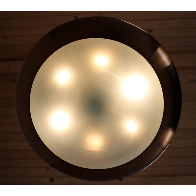 Bauhaus UFO Pendant Lamp by Josef Hurka for Napako, 1930s For Sale - Image 17 of 18