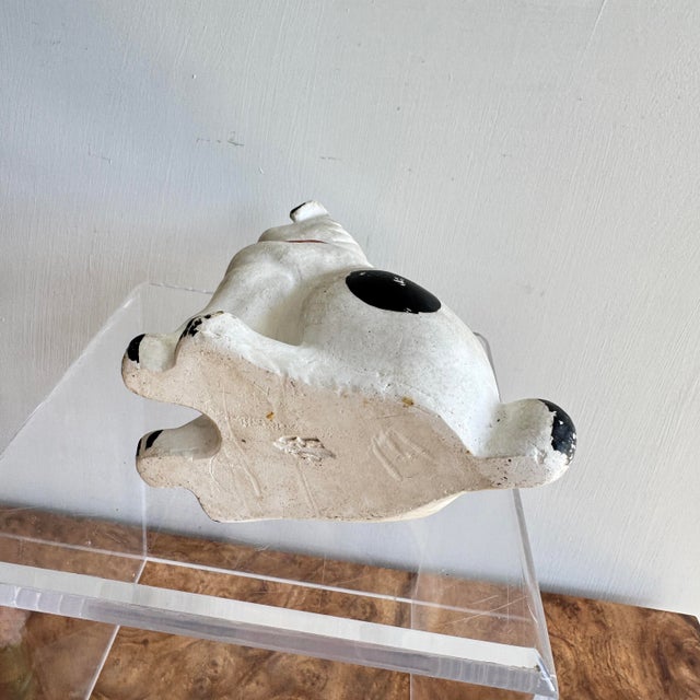 Paint Early 20th Century Chalk Ware Dog Carnival Prize For Sale - Image 7 of 9