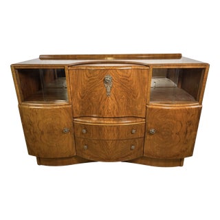 Art Deco Burr Walnut Cocktail Cabinet from Beautility, 1930-1940 For Sale