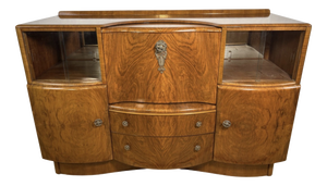 Art Deco Burr Walnut Cocktail Cabinet from Beautility, 1930-1940
