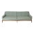 Danish Modern 4-Seat Teak Base Sofa, Original Fabric Presents Well For Sale