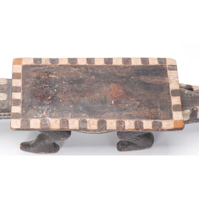 Large Wood Alligator Folk Art Sculpture For Sale - Image 4 of 18