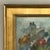 Wood Id Century Modernist Floral Still Life Oil Painting by Marcel Mortier in Original Gold Leaf Frame For Sale - Image 7 of 17