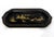 Black Hand-Painted Chinoiserie Art Deco Metal Tray