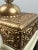 Vintage French Style Brass Rotary Telephone With Ornate Repoussé Cream Enamel Base For Sale - Image 15 of 16