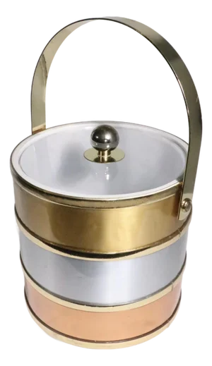 Mod Mid Century Ice Bucket by Drulane Towle C. 1970's