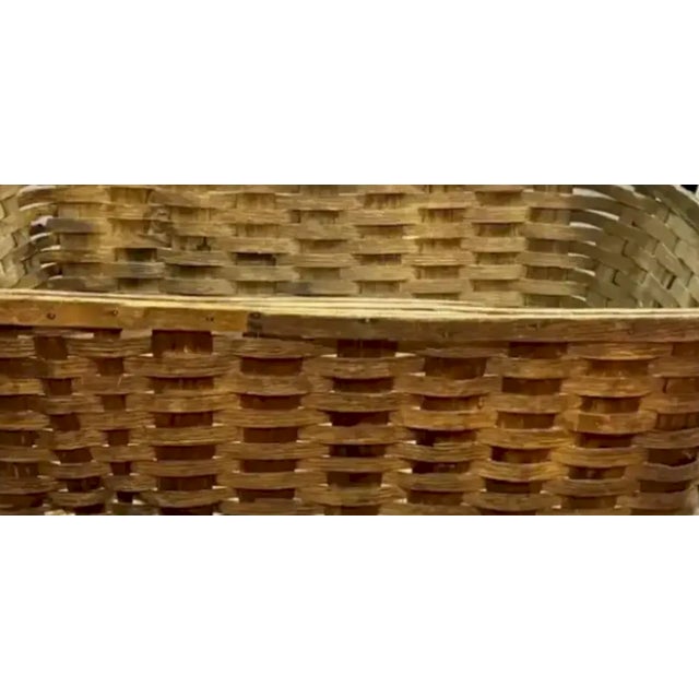 American Antique American Hickory Basket For Sale - Image 3 of 6