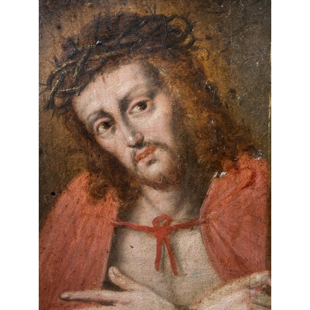 Italian Artist, Ecce Homo, Early 18th Century, Oil on Panel, Framed For Sale - Image 6 of 14