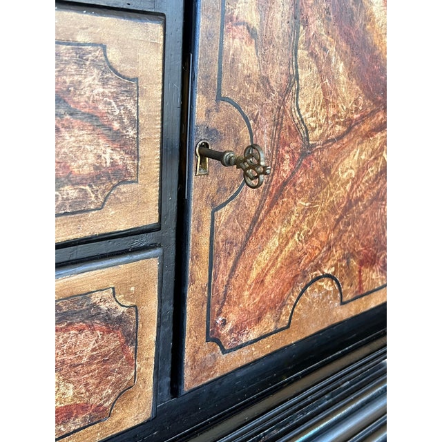 20th Century Spanish Baroque Style Cabinet on Stand, Bargueno or Varqueno For Sale - Image 13 of 18