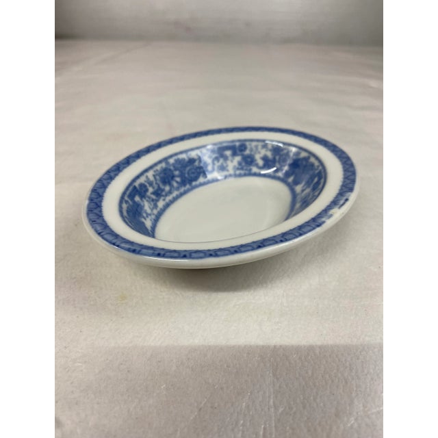 Ceramic Oval Blue and White Porcelain Dish For Sale - Image 7 of 7