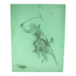 Paul Brown Polo Pencil on Acetate Drawing 9