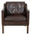 2321 Lounge Chair in Brown Leather by Børge Mogensen, 1980s For Sale
