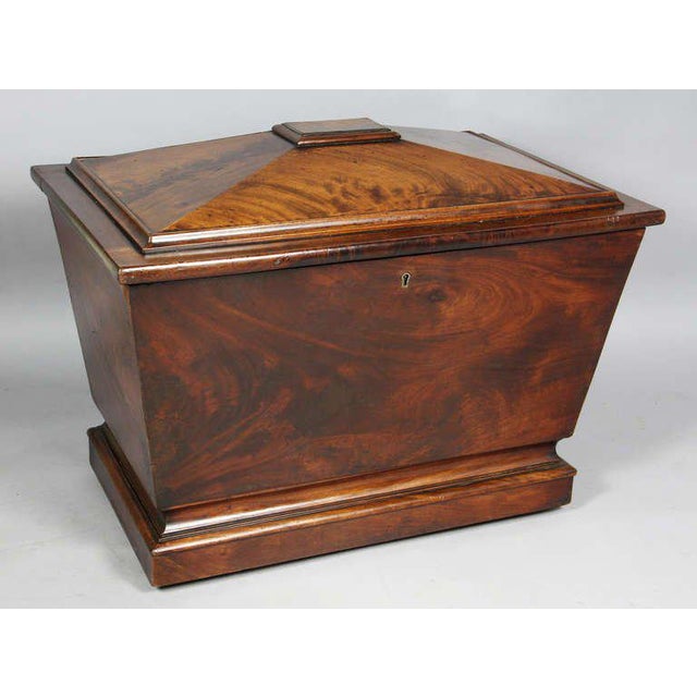 Brown Regency Mahogany Wine Cooler For Sale - Image 8 of 8