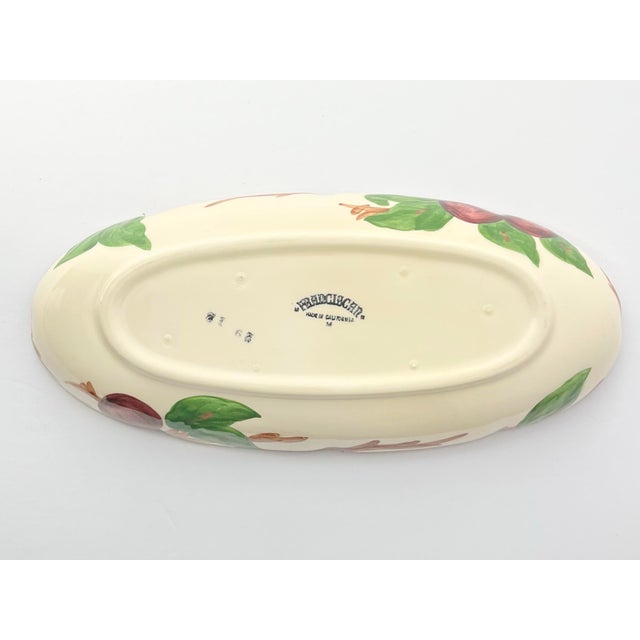 1970s Franciscan “Apple” 3-Piece Dinnerware Serving Hostess Set, Serving Bowl & Relish For Sale - Image 9 of 9