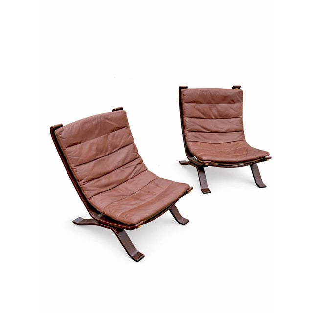 Focus Armchairs in Leather from Bramin Møbler, 1970s, Set of 2 For Sale - Image 11 of 11
