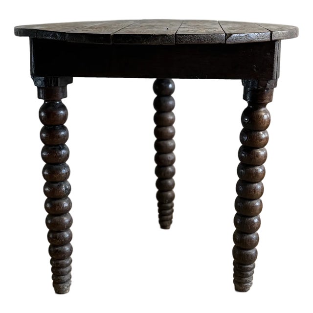 Antique French Bobbin Table For Sale