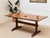 Mid 20th Century Solid Wood Trestle Dining Table For Sale In Los Angeles - Image 6 of 7