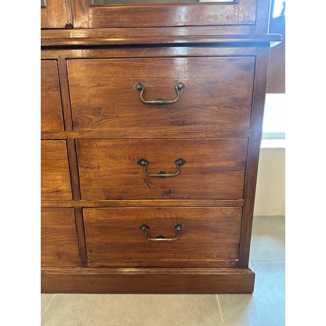 Oak Display Cabinet, 1920 For Sale - Image 9 of 18