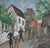 1960s Roland Dubuc, Strollers in Montmartre, 1960s, Oil Painting on Canvas, Framed For Sale - Image 5 of 16