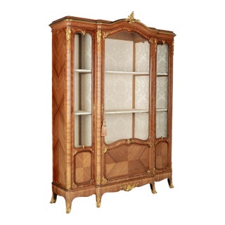 Louis XV Style French Bibliotheque or Cabinet by Schmit & Cie For Sale