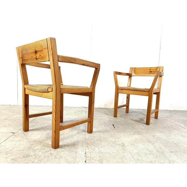 Vintage Scandinavian Pinewood Dining Chairs from GM Mobler, 1960s, Set of 5 For Sale - Image 11 of 13