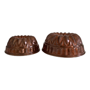 Wagner West Germany Bundt Pans – Set of 2 – Copper Bakeware - Mid 20th Century